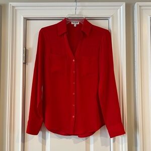 Express Portofino Button-Down Shirt in Red